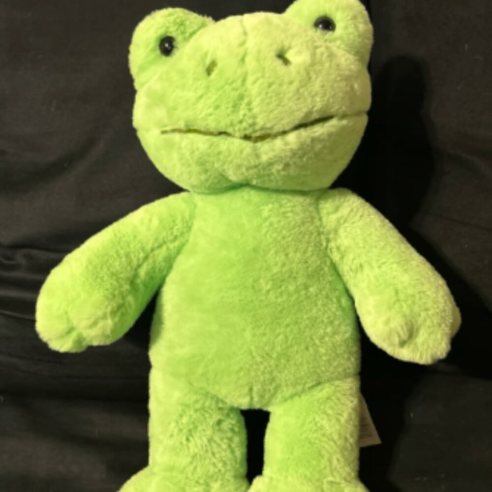 Build a Bear Spring Green Frog Plush